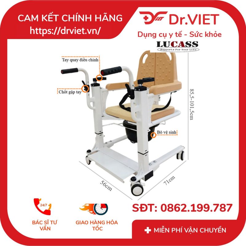 Xe Di Chuyển Bệnh Nhân Lucass D-100 11 Xe Di Chuyển Bệnh Nhân Lucass D-100