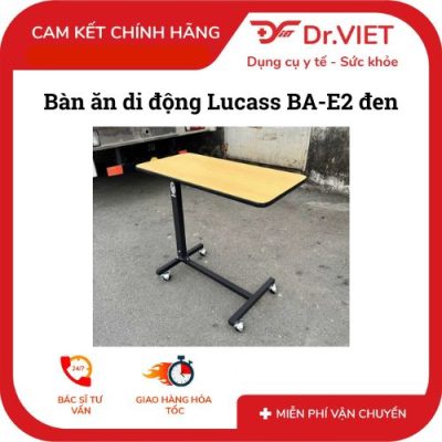 So sánh bàn ăn di động Lucass BA-E2 trắng và BA-E2 đen