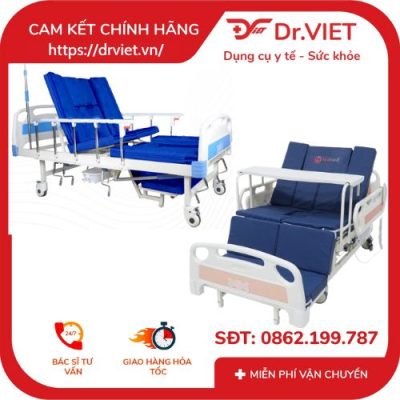 So sánh Giường bệnh nhân đa năng cơ 5 tay quay Humed HM-C5 và Giường bệnh nhân điện đa năng Humed HM-E4.