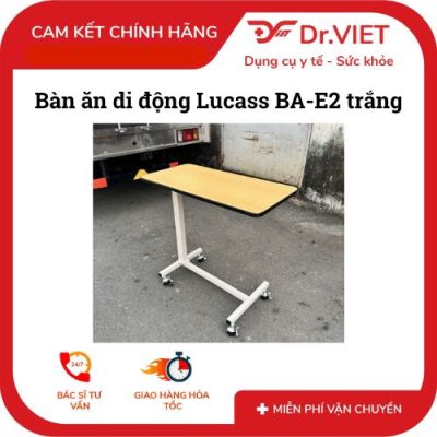 So sánh bàn ăn di động Lucass BA-E2 trắng và BA-E2 đen
