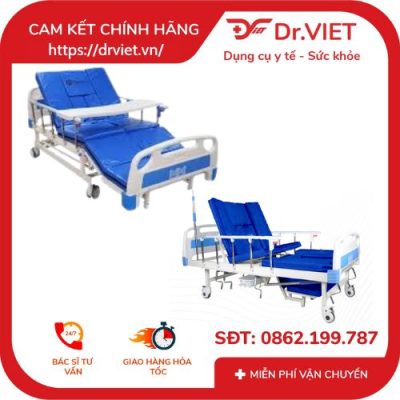 So sánh Giường bệnh nhân đa năng cơ 5 tay quay Humed HM-C5 và Giường bệnh nhân điện đa năng Humed HM-E3