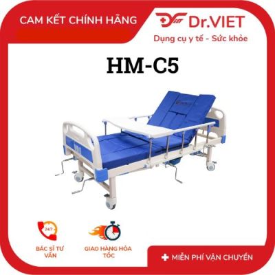 So sánh giường cơ đa năng 1 tay quay Humed HM-C1 vs giường cơ đa năng 5 tay quay Humed HM-C5