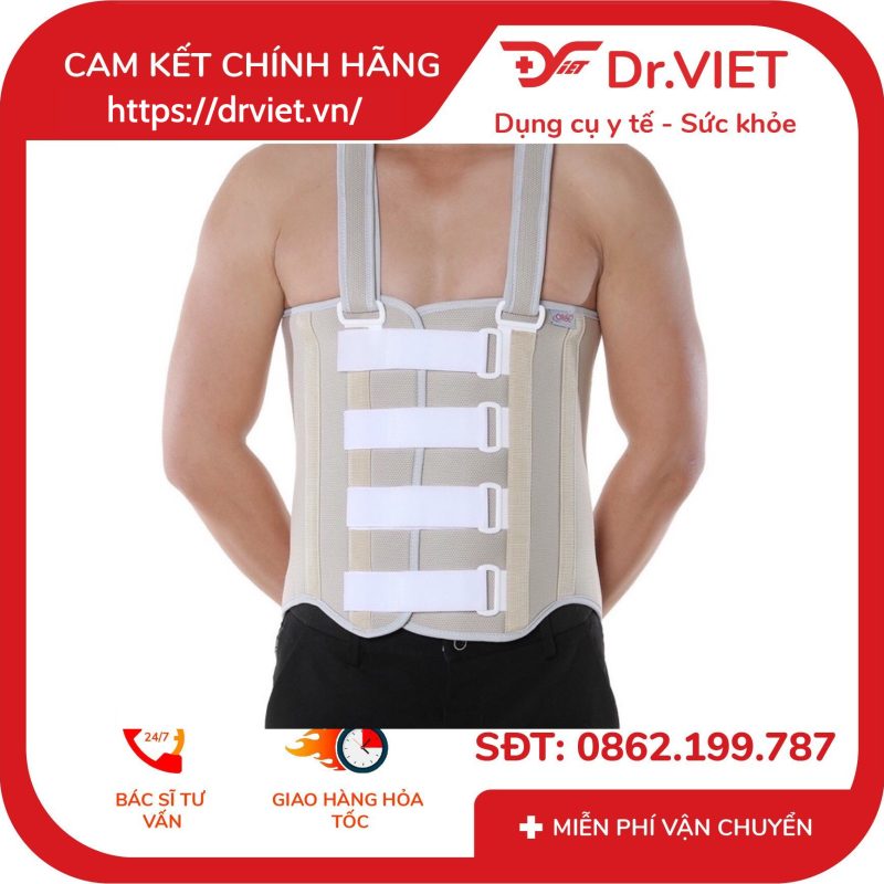 Áo vùng lưng H1-ORBE cố định cột sống giảm đau thắt lưng