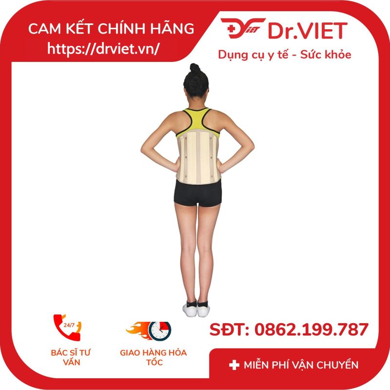 Áo vùng lưng H1-ORBE cố định cột sống giảm đau thắt lưng