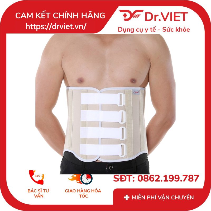 Áo vùng lưng H1-ORBE cố định cột sống giảm đau thắt lưng