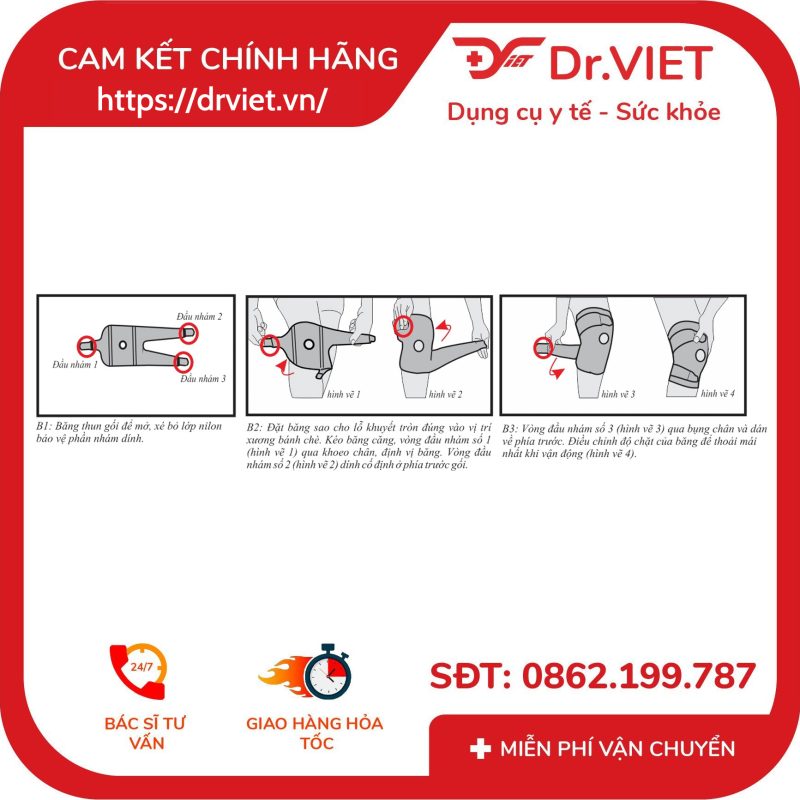 Băng Thun Gối Orbe H2 Hỗ trợ cố định vùng gối 14 Băng Thun Gối Orbe H2 Hỗ trợ cố định vùng gối