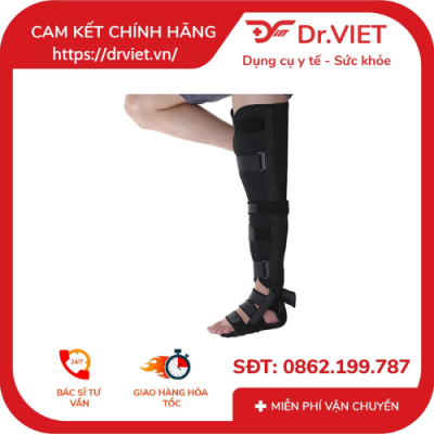 Nẹp Chân H1 Orbe - Cố Định Sau Chấn Thương, Phục Hồi Xương Khớp, Thoáng Khí, Dễ Sử Dụng