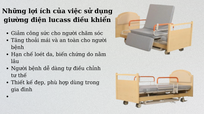 Giường điên LUCASS điều khiển giải pháp số 1 dành cho những ai không đi lại được 4 giường điện Lucass điềub khiển GB-5XE
