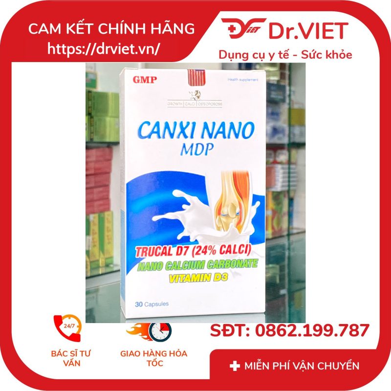 Canxi Nano MDP Dạng viên nang 9 Canxi Nano MDP Dạng viên nang