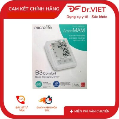 Máy đo huyết áp bắp tay điện tử Microlife B3 Comfort - Chất lượng đi kèm với sức khỏe tốt