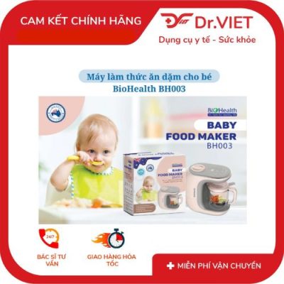 Máy làm thức ăn dặm cho bé BioHealth BH003 3 máy làm thức ăn dặm
