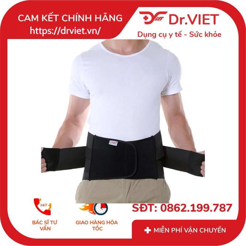Đai thắt lưng hợp kim nhôm Orbe Giúp giảm chịu lực vùng thắt lưng