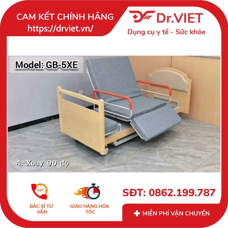 Giường Bệnh Điều Khiển Điện Lucass GB-5XE 11 Giường Bệnh Điều Khiển Điện Lucass GB-5XE