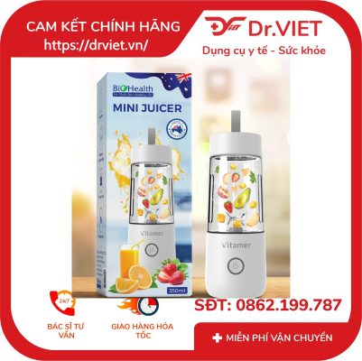 Máy Xay Sinh Tố Cầm Tay Biohealth Mini Juicer 350ml 13 Máy Xay Sinh Tố Cầm Tay Biohealth Mini Juicer 350ml