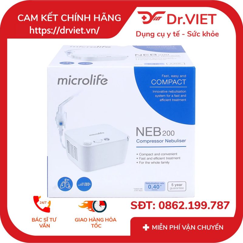 Máy xông khí dung Microlife NEB200 12 Máy xông khí dung Microlife NEB200