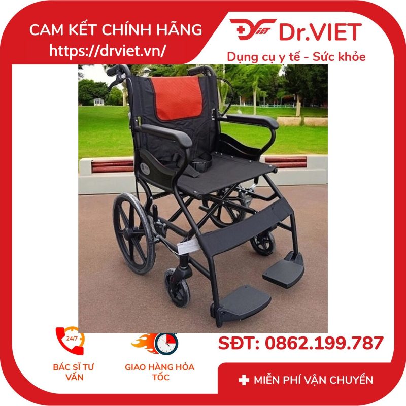 Xe Lăn Du Lịch Sắt Sơn Lucass X-92 11 Xe Lăn Du Lịch Sắt Sơn Lucass X-92