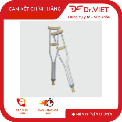 Nạng nách trẻ em Lucass C‑31‑1 đôi (S) – Nạng tập đi nhẹ, êm ái