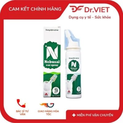 Xịt tai không kích ứng Nebusal – Làm sạch nhẹ dịu 50ml 2 Xịt tai không kích ứng