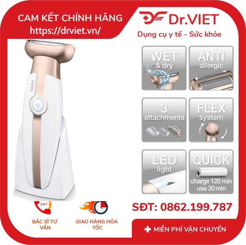 Máy cạo lông và tẩy da chết Beurer HL35 15 Máy cạo lông và tẩy da chết Beurer HL35