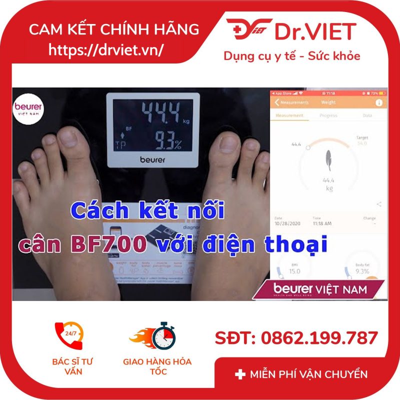 Cân phân tích cơ thể Beurer BF700 Bluetooth 11 Cân phân tích cơ thể Beurer BF700 Bluetooth