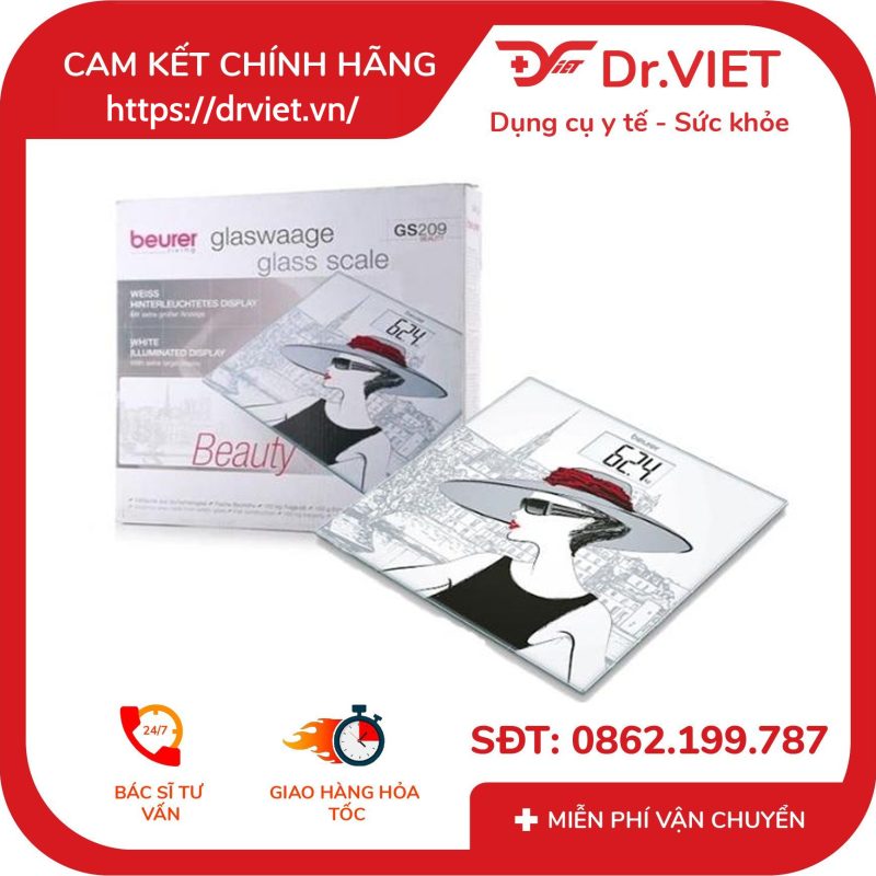 Cân điện tử mặt kính Beurer GS209 9 Cân điện tử mặt kính Beurer GS209