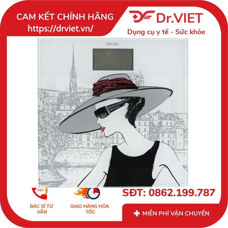 Cân điện tử mặt kính Beurer GS209 12 Cân điện tử mặt kính Beurer GS209
