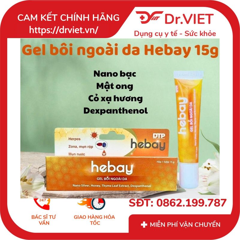 Gel bôi ngoài da Hebay điều trị mụn rộp 13 Gel bôi ngoài da Hebay điều trị mụn rộp