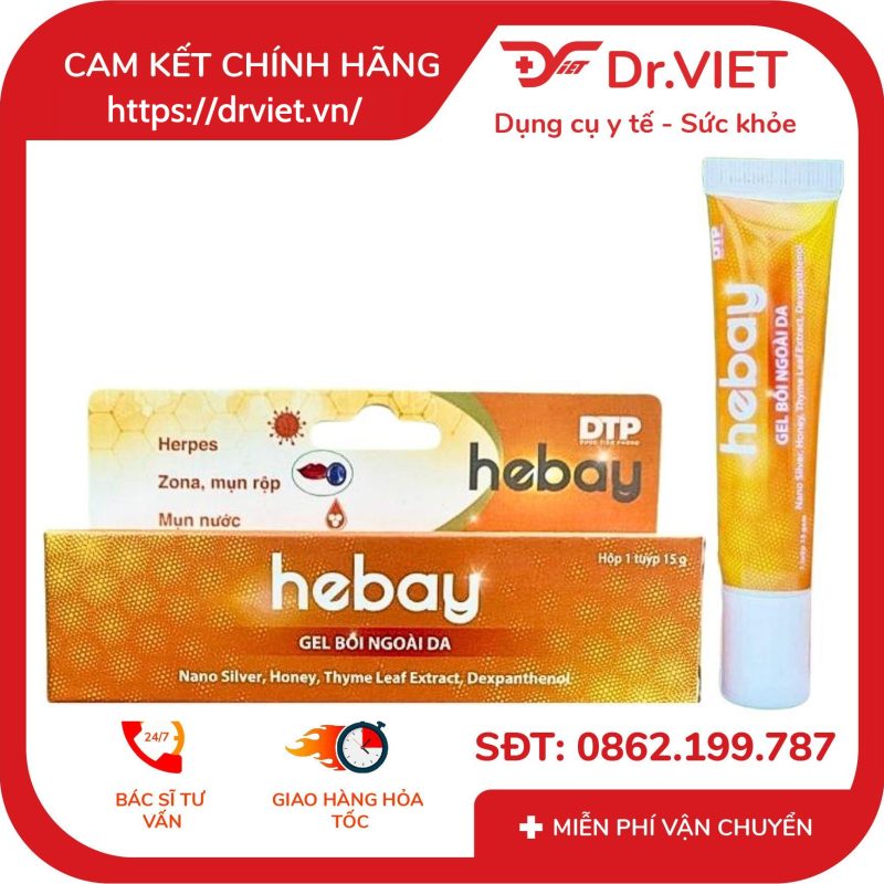 Alternative view of Gel bôi ngoài da Hebay điều trị mụn rộp