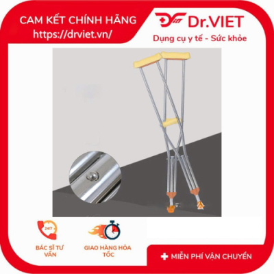 Nạng nách inox Lucass C-33 4 Nạng nách inox Lucass C-33