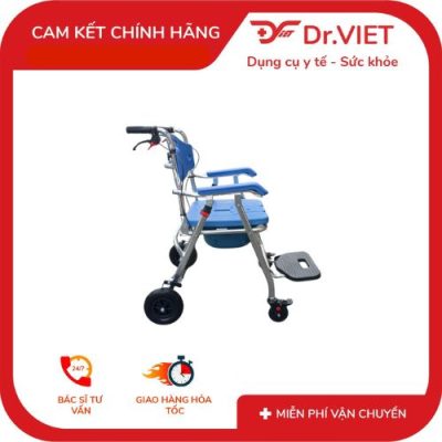 Ghế bô nhôm LUCASS C-301 - Ghế bô hỗ trợ người bệnh đi vệ sinh tại chỗ 3 ghế bô