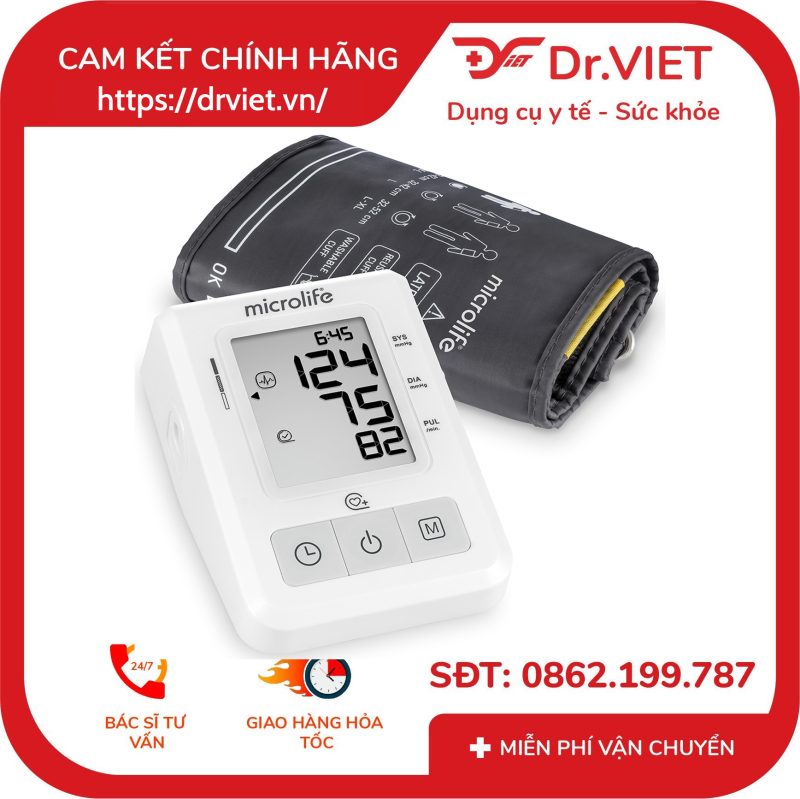 Máy đo huyết áp bắp tay Microlife B2 Basic