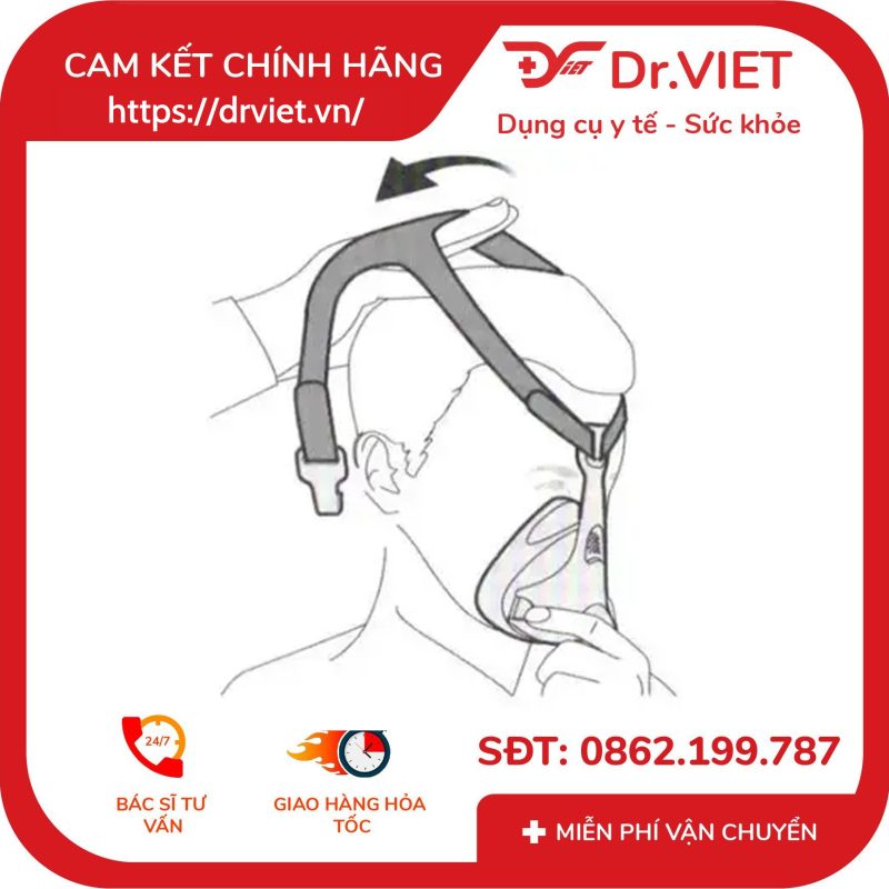 Mặt nạ máy trợ thở Yuwell YF-01 14 Mặt nạ máy trợ thở Yuwell YF-01