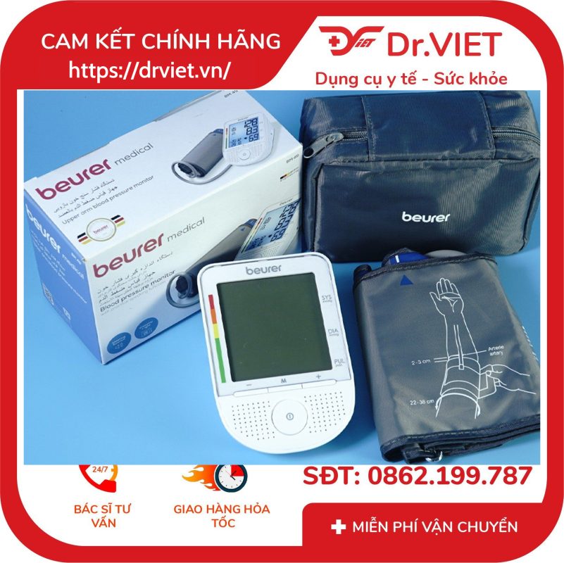 Máy đo huyết áp bắp tay có giọng nói Beurer BM49 16 Máy đo huyết áp bắp tay có giọng nói Beurer BM49