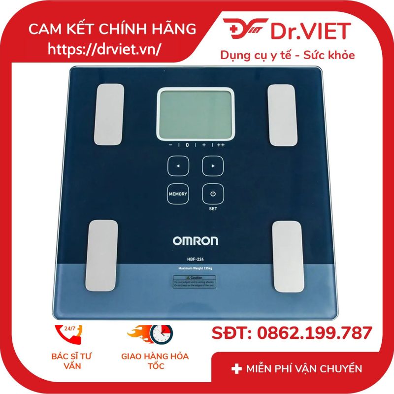 Máy đo lượng mỡ cơ thể Omron HBF-224 11 Máy đo lượng mỡ cơ thể Omron HBF-224