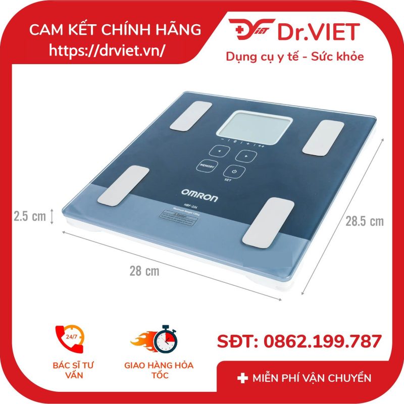 Máy đo lượng mỡ cơ thể Omron HBF-224 13 Máy đo lượng mỡ cơ thể Omron HBF-224