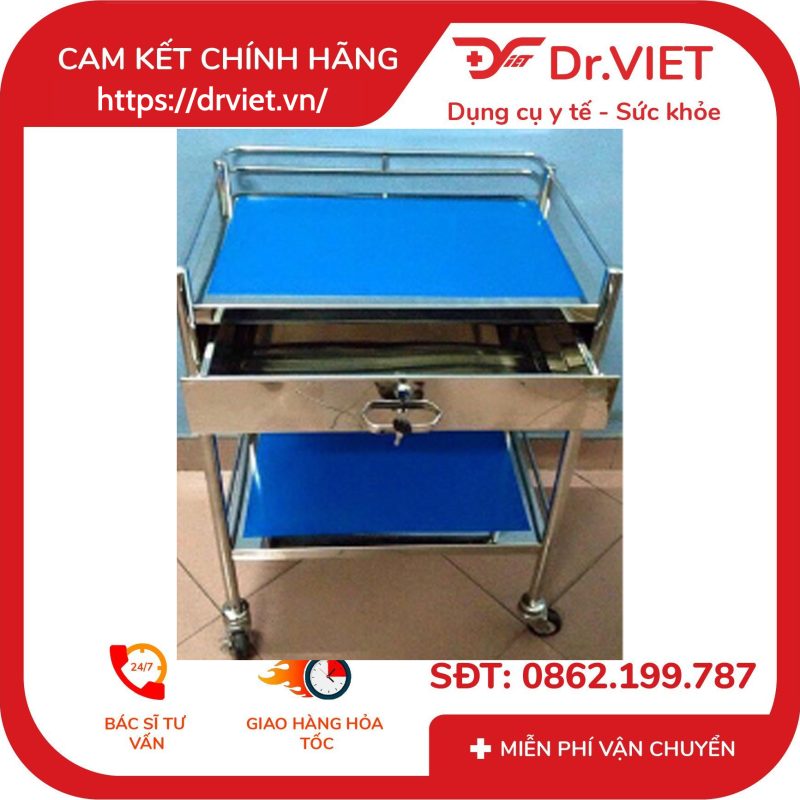 Xe đẩy Inox 2 Tầng 35 x 50 có hộc DCG-29 12 Xe đẩy Inox 2 Tầng 35 x 50 có hộc DCG-29