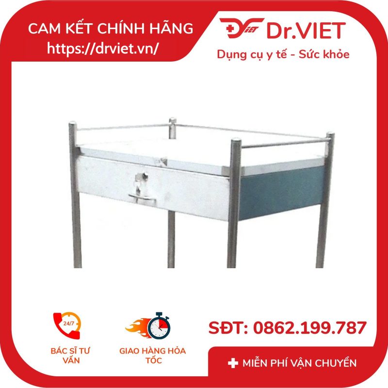 Xe đẩy Inox 2 Tầng 35 x 50 có hộc DCG-29 13 Xe đẩy Inox 2 Tầng 35 x 50 có hộc DCG-29