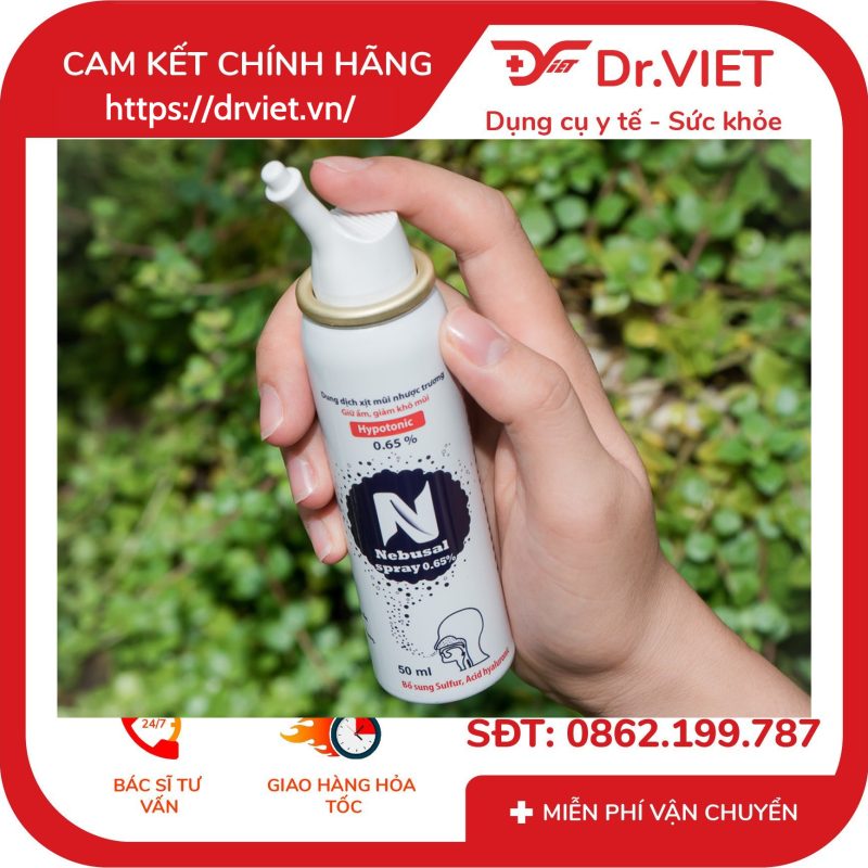 Xịt mũi nhược trương Nebusal Spray 0.65% 13 Xịt mũi nhược trương Nebusal Spray 0.65%