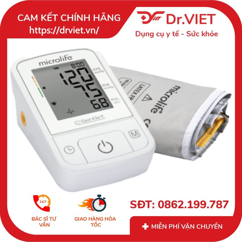 Máy đo huyết áp bắp tay Microlife A2 Basic 11 Máy đo huyết áp bắp tay Microlife A2 Basic