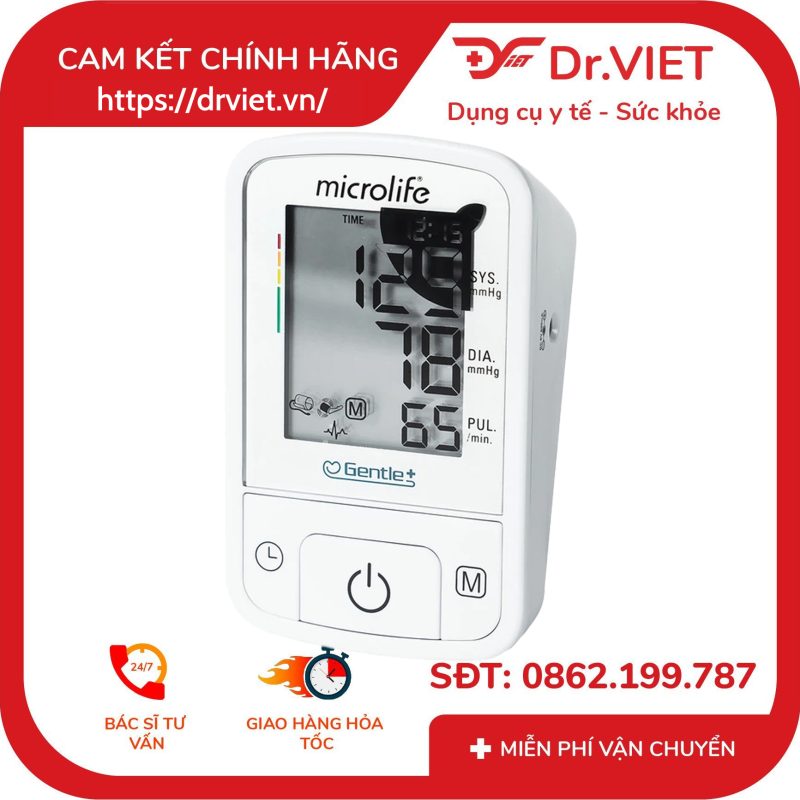 Máy đo huyết áp bắp tay Microlife A2 Basic 12 Máy đo huyết áp bắp tay Microlife A2 Basic
