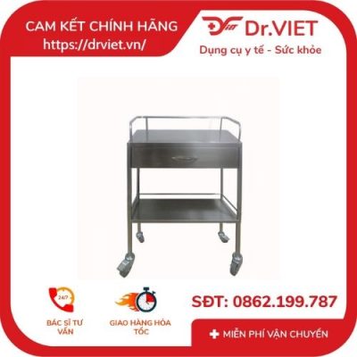 Xe đẩy DCG-35 - 40*60 - có hộc - 2 tầng: Giải pháp tiện lợi 4 xe đẩy hàng 2 tầng có hộc DCG-35 40x60