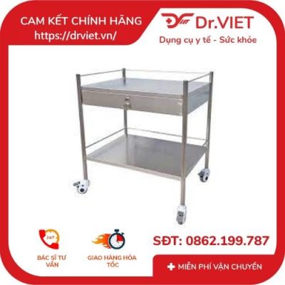 Xe đẩy DCG-35 - 40*60 - có hộc - 2 tầng: Giải pháp tiện lợi 5 xe đẩy hàng 2 tầng có hộc DCG-35 40x60