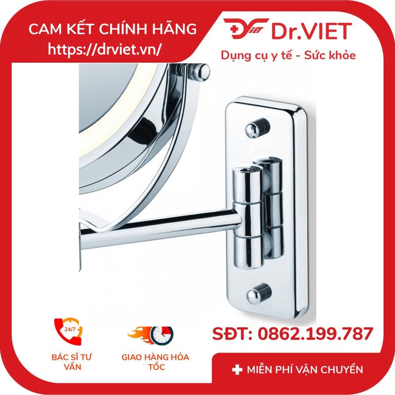 Gương trang điểm 2 mặt đèn LED gắn tường Beurer BS59 14 Gương trang điểm 2 mặt đèn LED gắn tường Beurer BS59