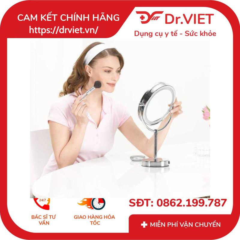 Gương trang điểm 2 mặt kèm đèn led Beurer BS69 11 Gương trang điểm 2 mặt kèm đèn led Beurer BS69