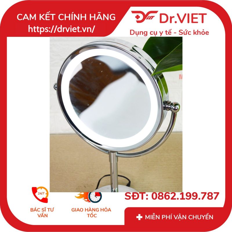 Gương trang điểm 2 mặt kèm đèn led Beurer BS69 15 Gương trang điểm 2 mặt kèm đèn led Beurer BS69