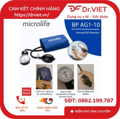 Máy đo huyết áp cơ Microlife AG1-10 15 Máy đo huyết áp cơ Microlife AG1-10