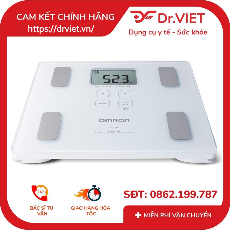 Máy đo thành phần cơ thể Omron HBF-214 10 Máy đo thành phần cơ thể Omron HBF-214