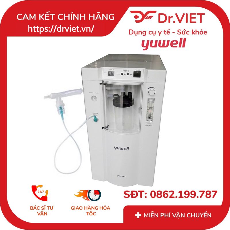 Máy tạo oxy 3 lít Yuwell 7F-3E 12 Máy tạo oxy 3 lít Yuwell 7F-3E