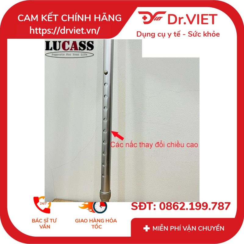 Nạng Khuỷu Tay Lucass C37 (1 Cây) 14 Nạng Khuỷu Tay Lucass C37 (1 Cây)