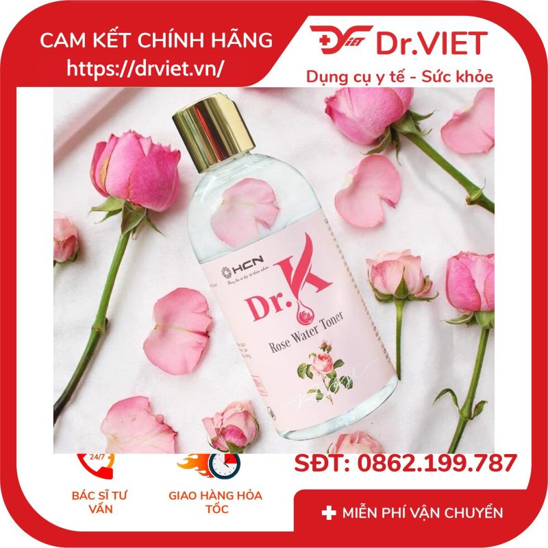 Nước hoa hồng Dr.K cấp ẩm mềm da 300ml